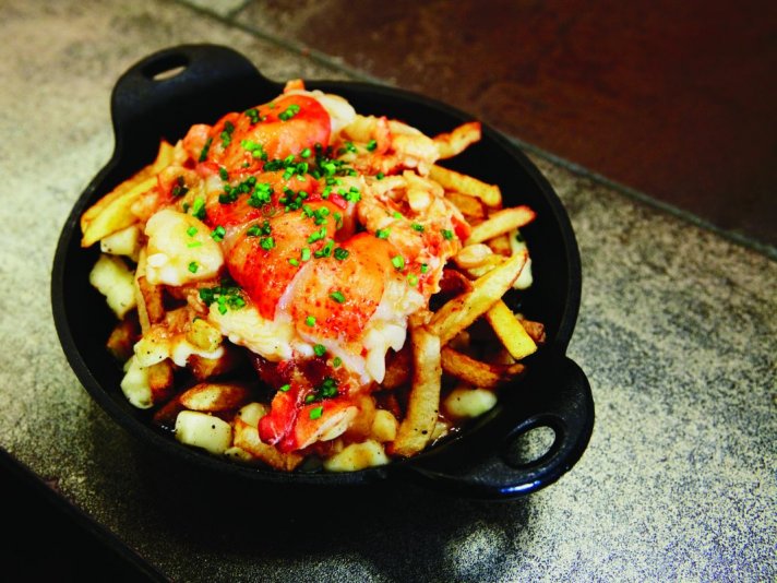 Chuck Hughes lobster poutine