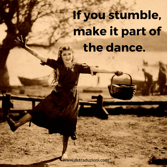 If you stumble