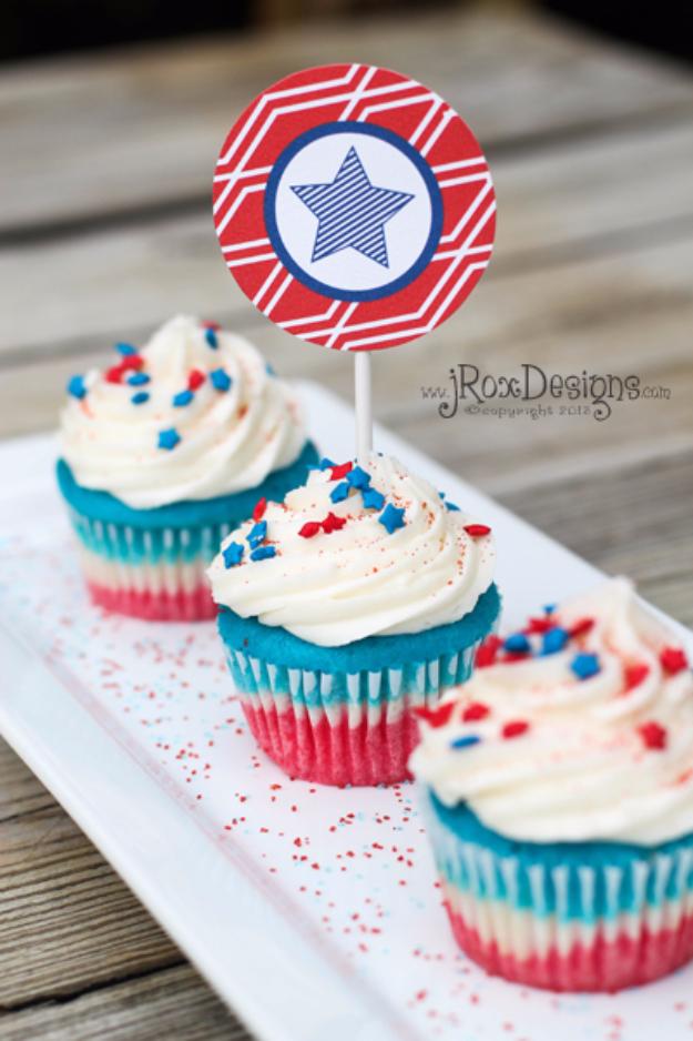 4th-Of-July-Cupcakes