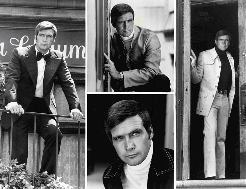 Alcuni scatti dell'attore Lee Majors nei panni di Steve Austin, l'uomo da sei millioni di dollari.